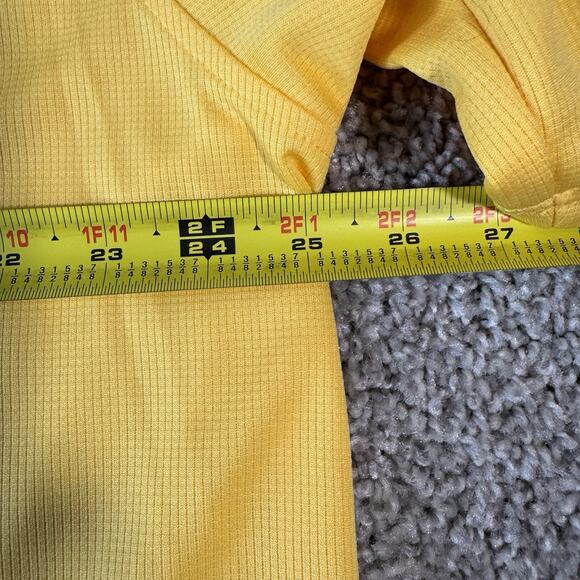 George Polo Shirt Men's XLarge Yellow with Geometric Pattern 100%v Polyester - Picture 5 of 7